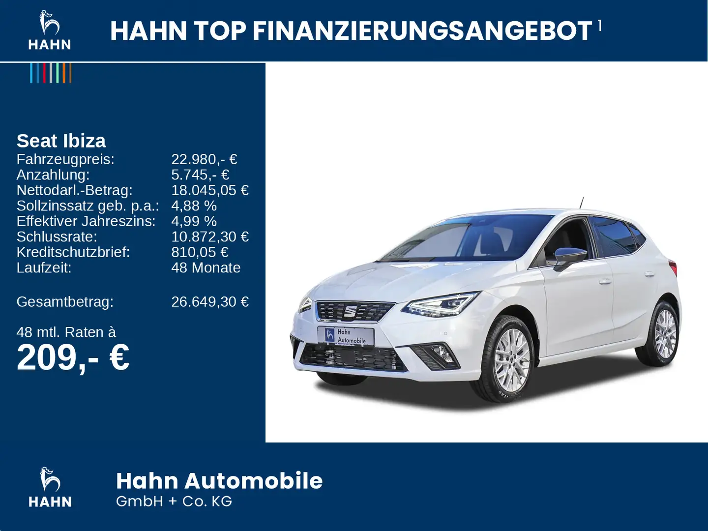 SEAT Ibiza Xcellence 1.0TSI 116PS 6Gang PaketM,Sitzh. Weiß - 2