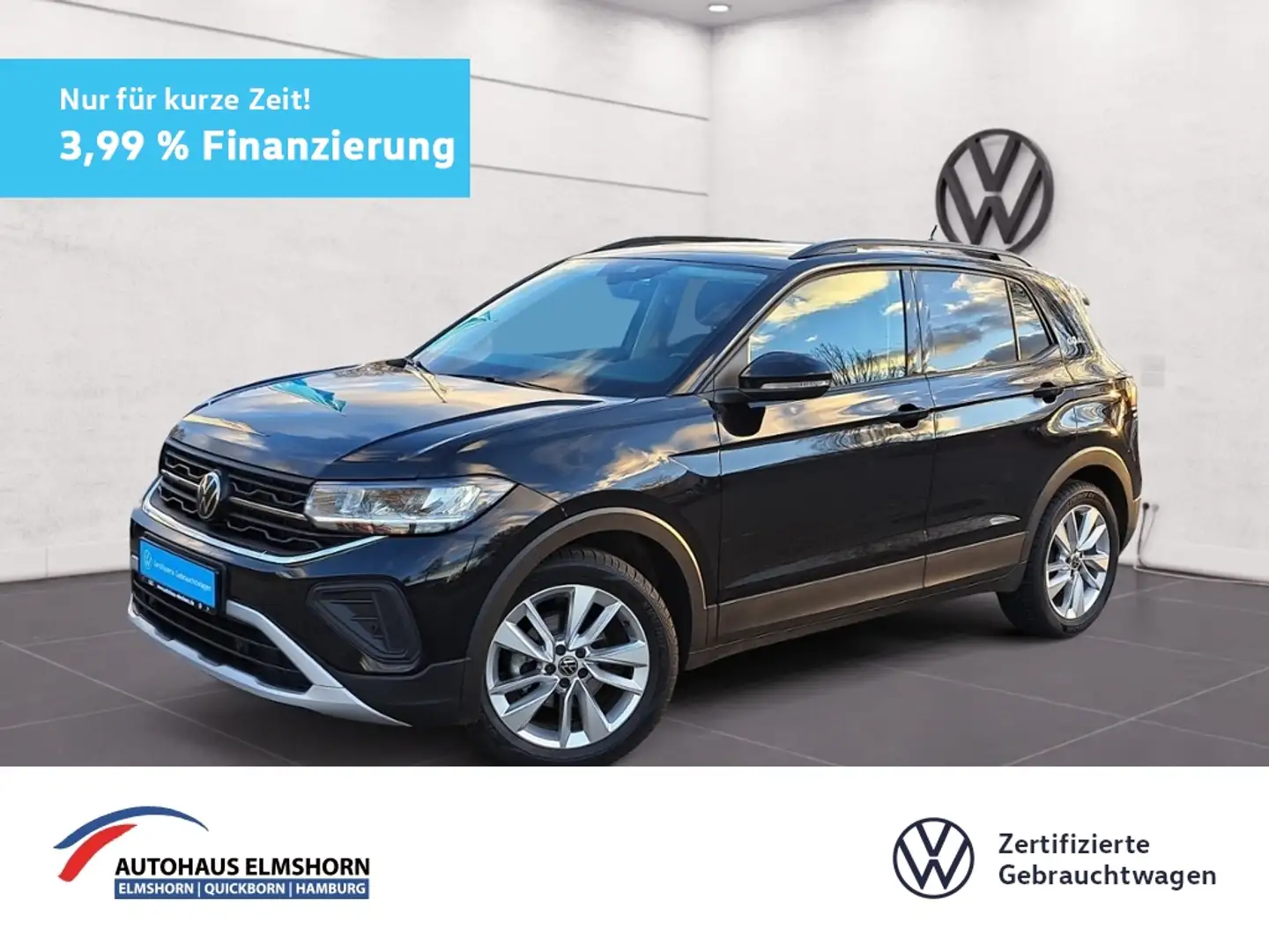 Volkswagen T-Cross Goal 1.0 TSI 3,99% NAV LED PDC APP SHZ Schwarz - 1