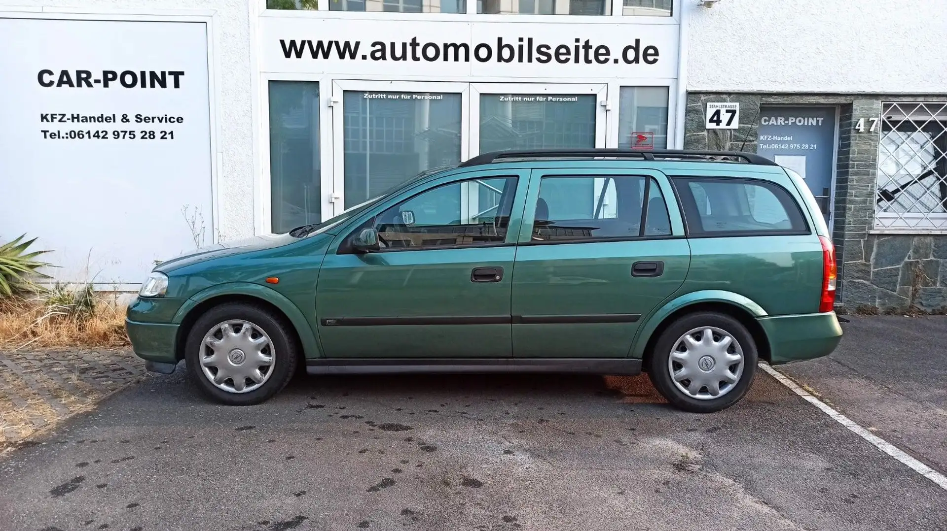 Opel Astra G 1,8i Caravan*KLIMA*AUTOMAT*INSP NEU* Grün - 2