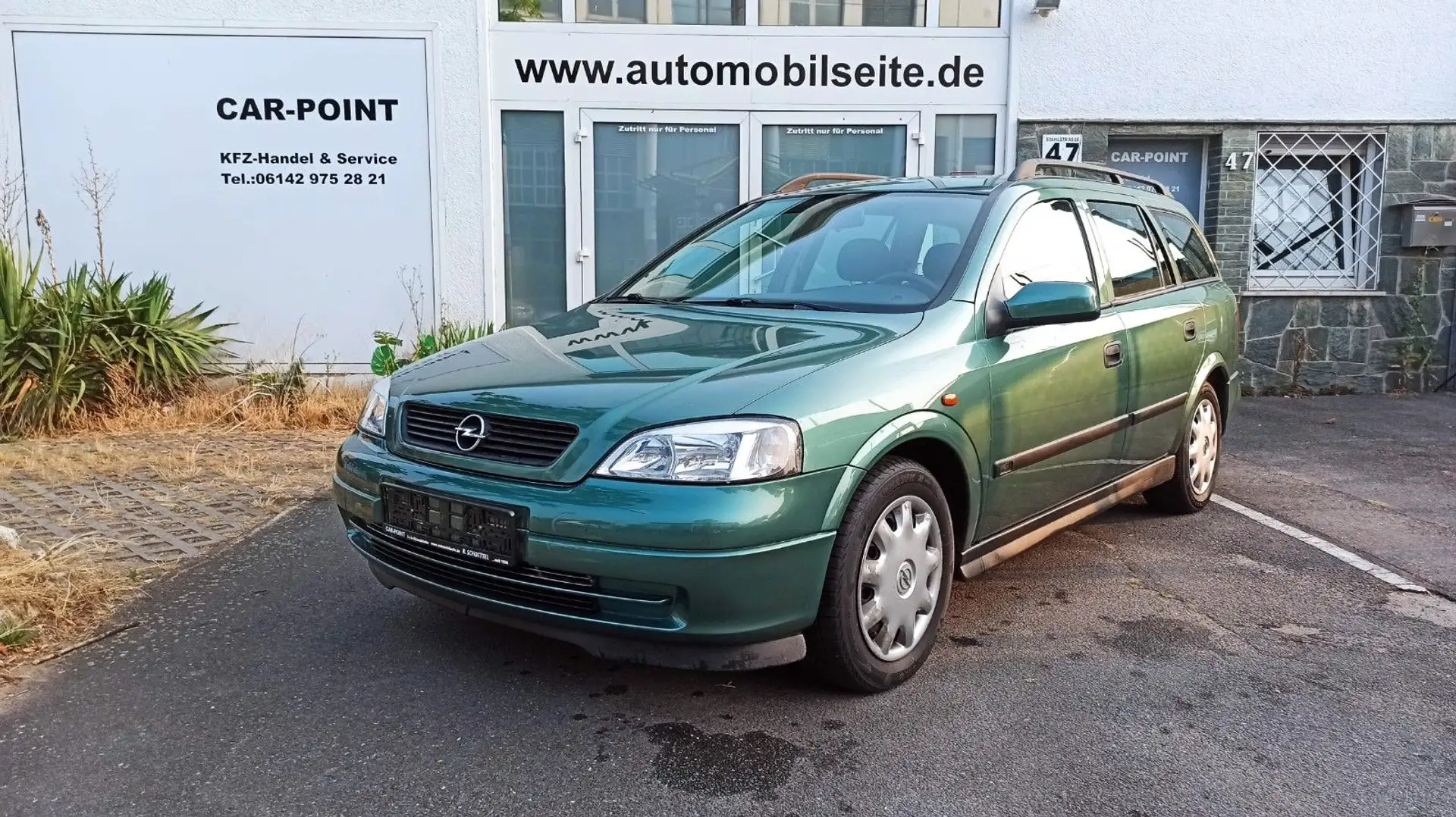 Opel Astra G 1,8i Caravan*KLIMA*AUTOMAT*INSP NEU* Grün - 1