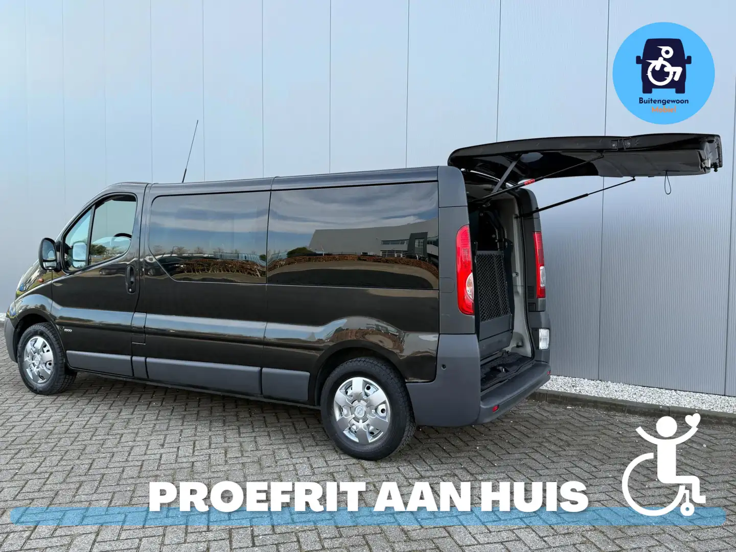 Opel Vivaro 2.0 Zelfrijder Automaat (Airco) Rolstoelbus L2H1 Noir - 2