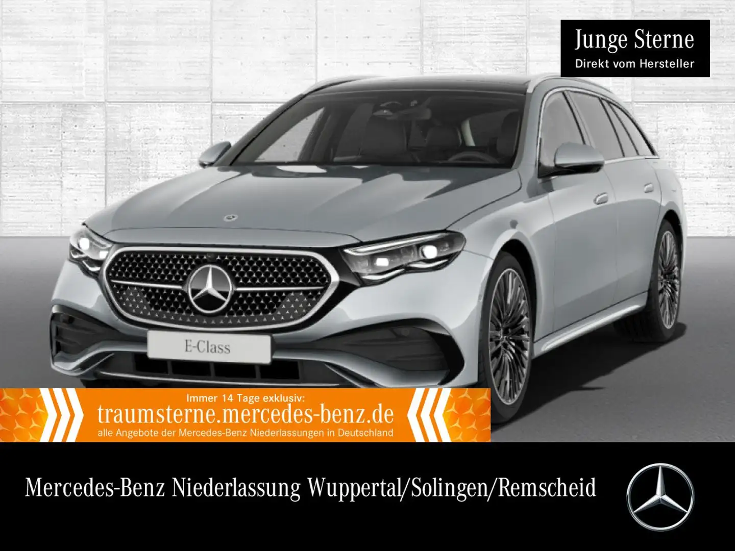 Mercedes-Benz E 300 e T AMG 360° Airmat Pano Distr. AHK Memory Silber - 1