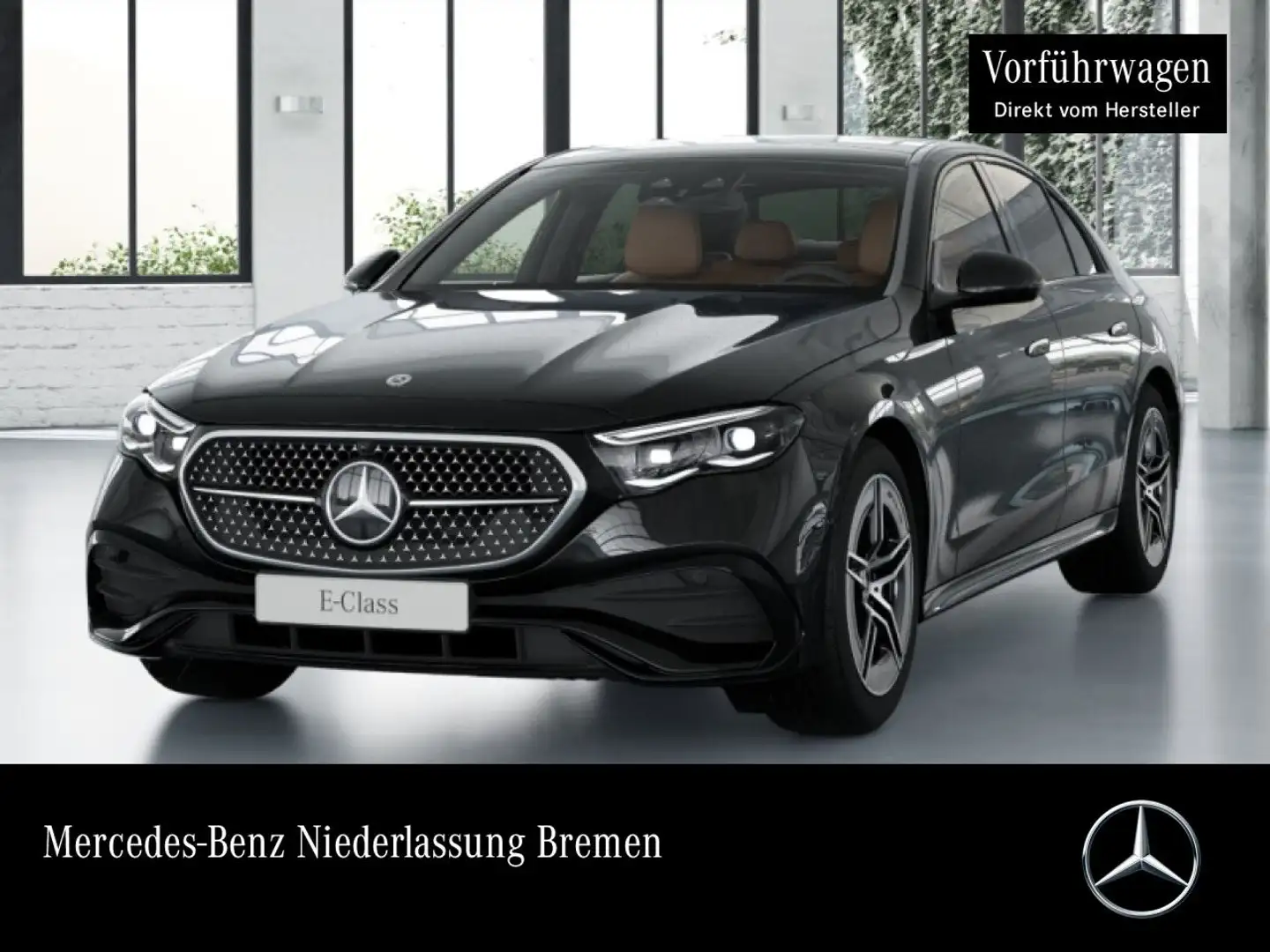 Mercedes-Benz E 220 d Edition AMG-Line Fahrass 360° Pano Distr. Schwarz - 1