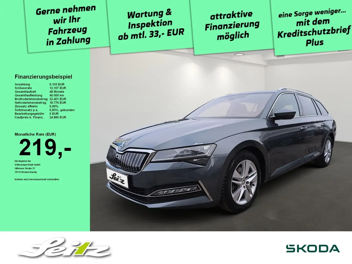 Skoda Superb Combi 1.4 TSI iV Style *NAVI*MATRIX*KAMERA* Gris - 1