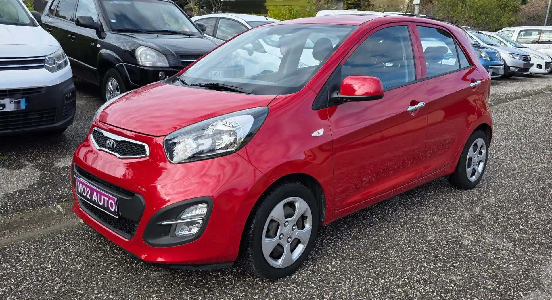 Kia Picanto 58.000kms 1.0 69ch active 2013 clim tel radar... Rouge - 1