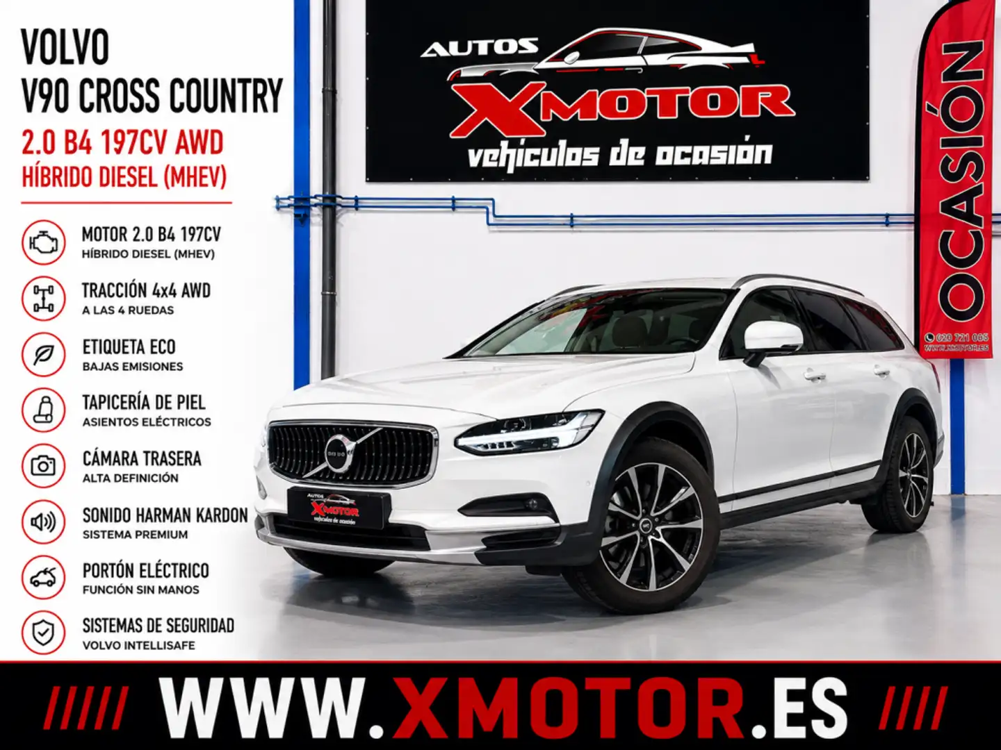 Volvo V90 Cross Country B4 Pro AWD Aut. Blanco - 1