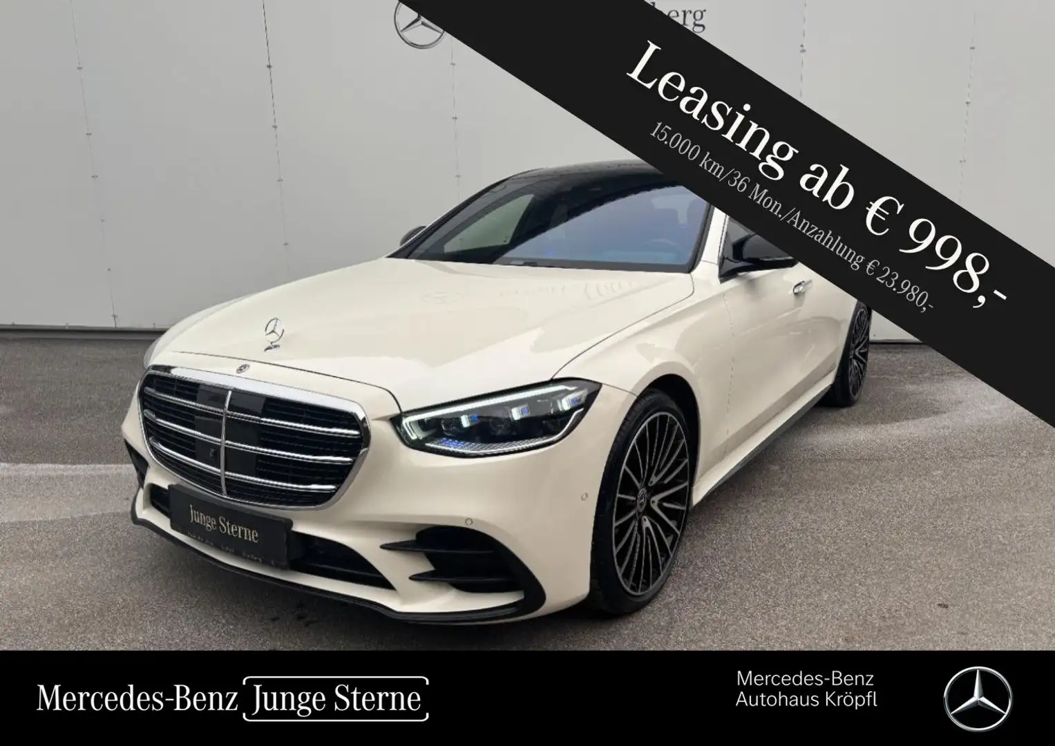 Mercedes-Benz S 580 4MATIC Limousine Langversion AMG Line Weiß - 1