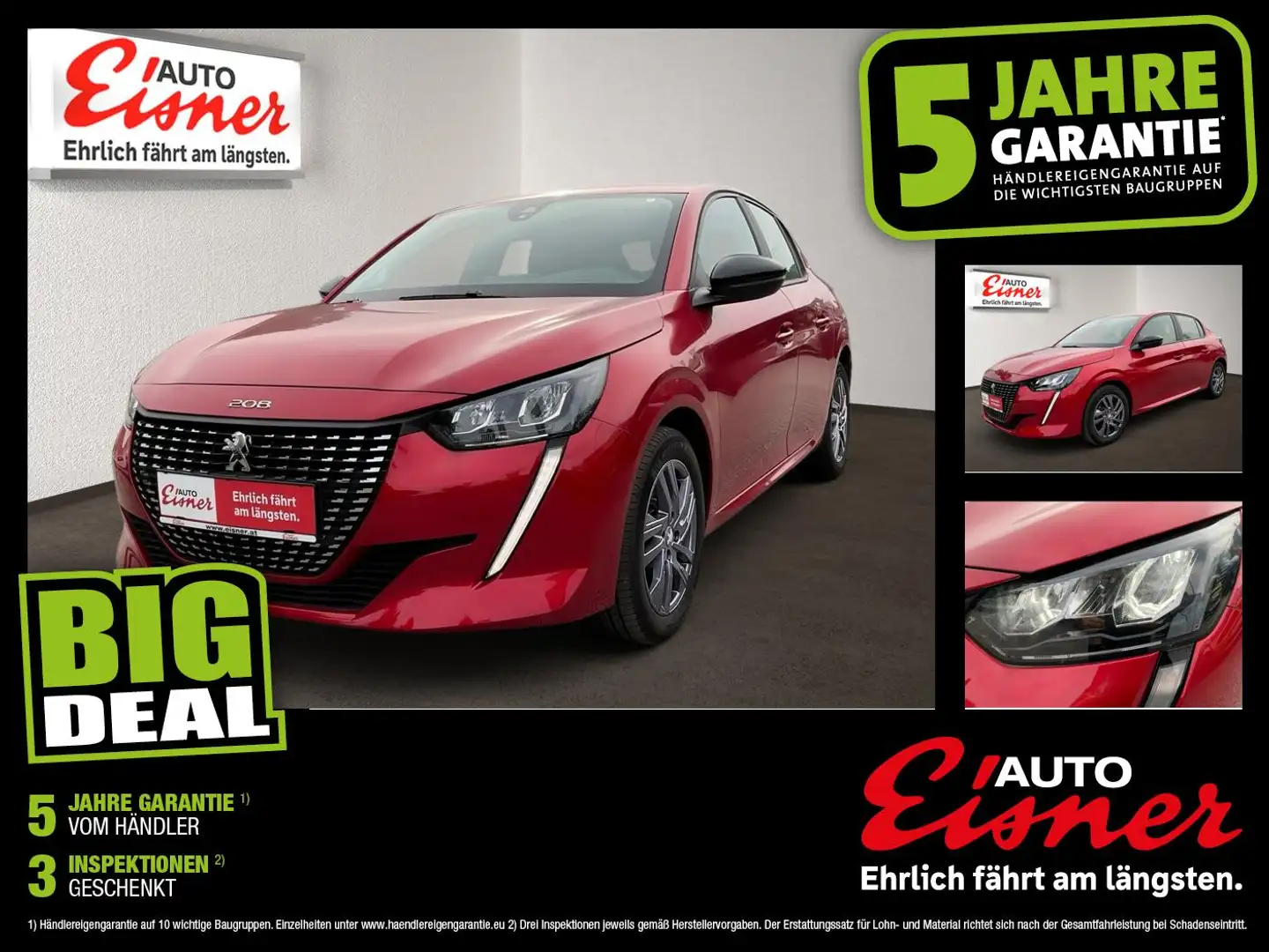 Peugeot 208 ACTIVE PACK PURE TECH 75 Rood - 1