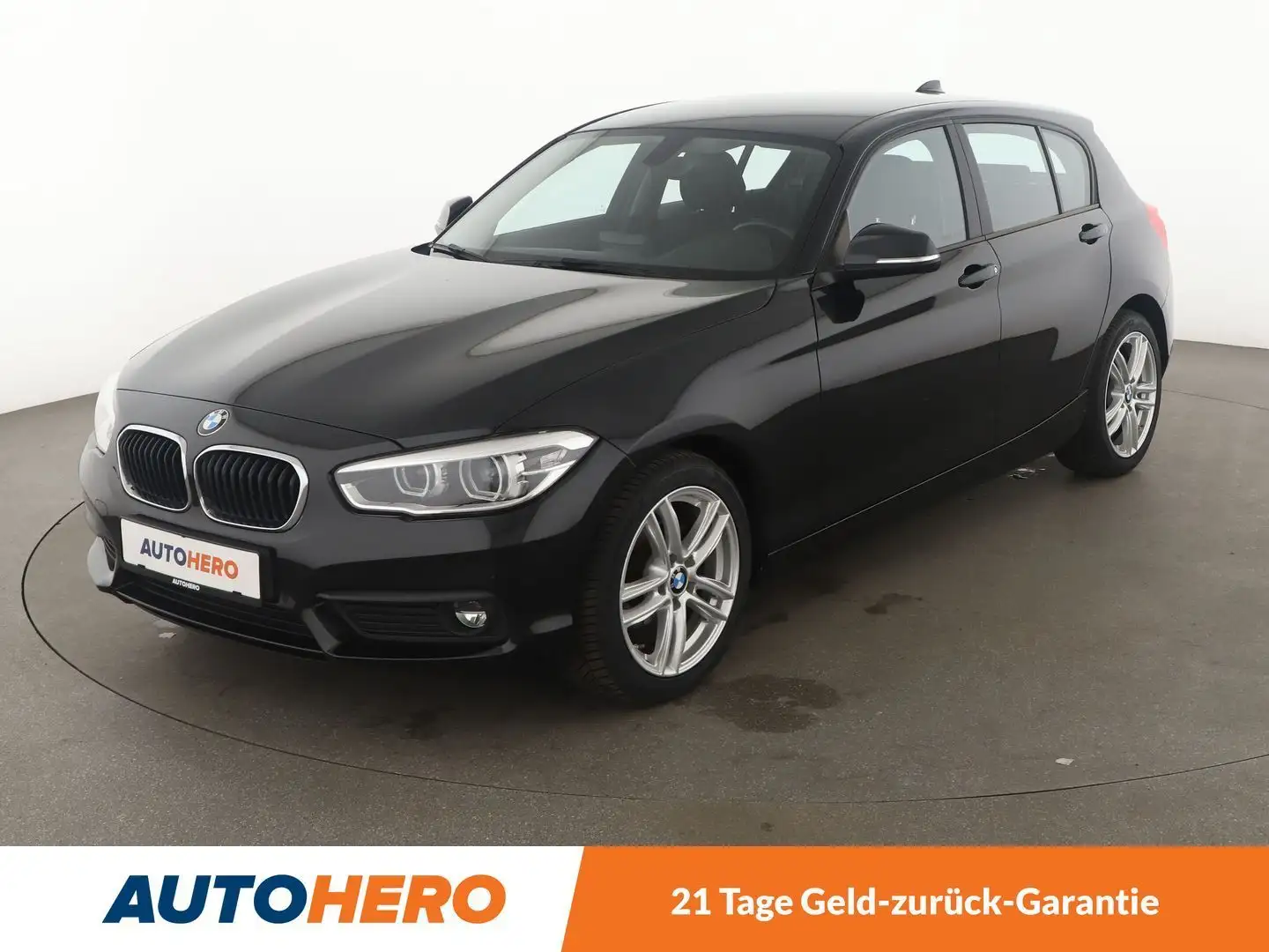 BMW 118 118i Advantage Aut.*NAVI*LED*TEMPO*PDC*SHZ* Noir - 1