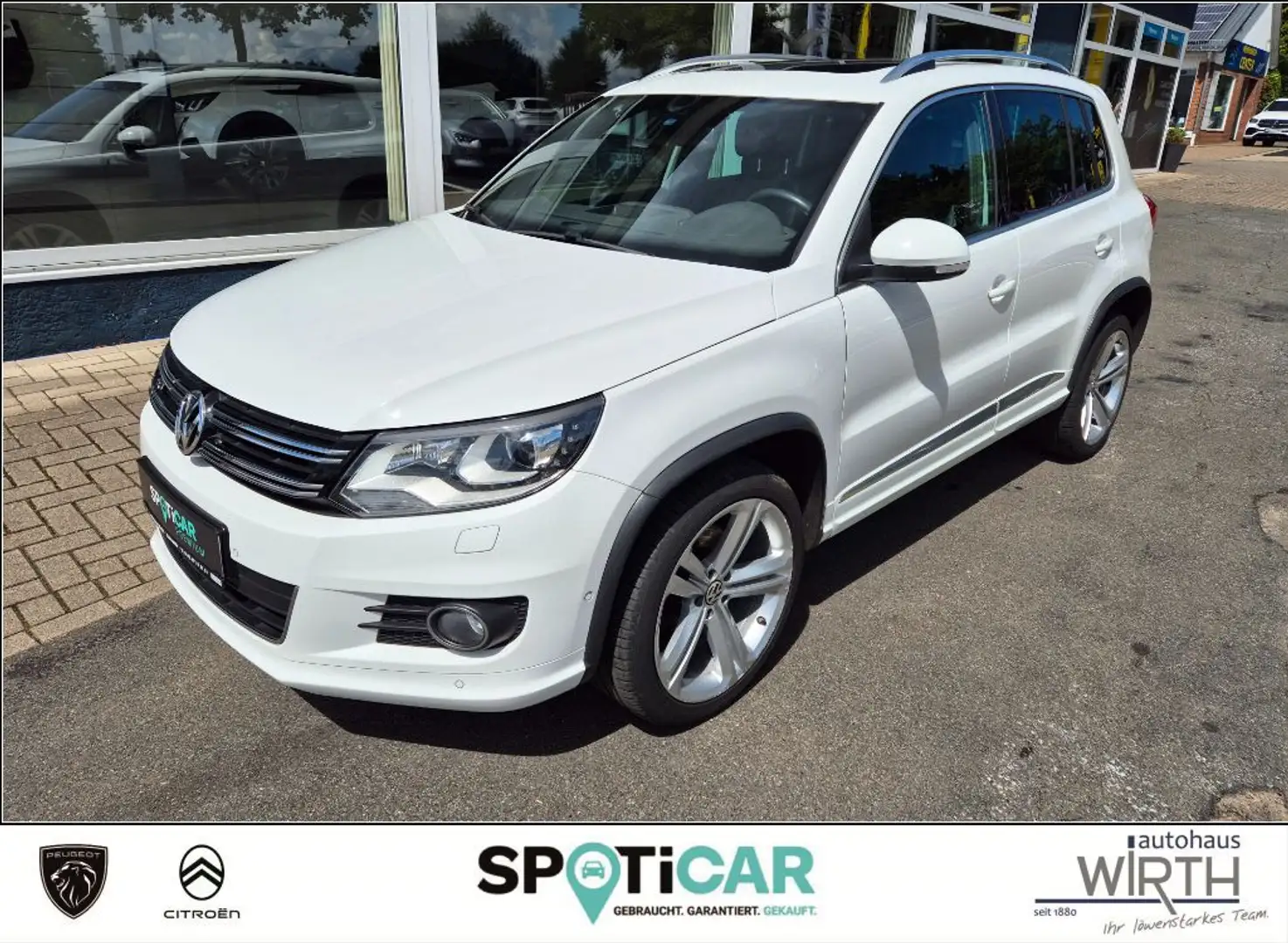 Volkswagen Tiguan 2.0 TSI 4M DSG R-Line LEDER+NAVI+PANO+AHK Weiß - 1