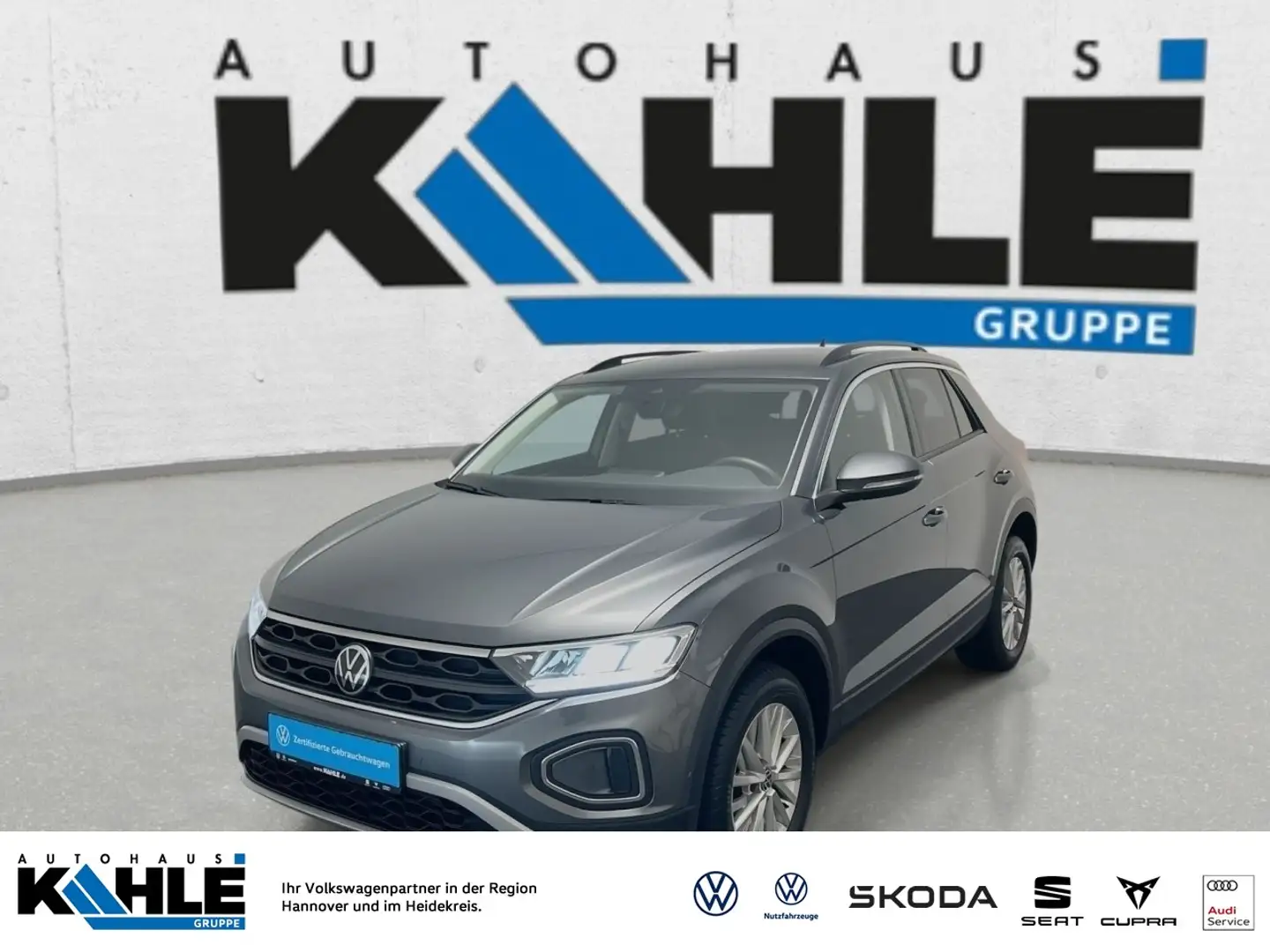 Volkswagen T-Roc 1.0 TSI Life Klima Navi Einparkhilfe Sitzheizung Grijs - 1