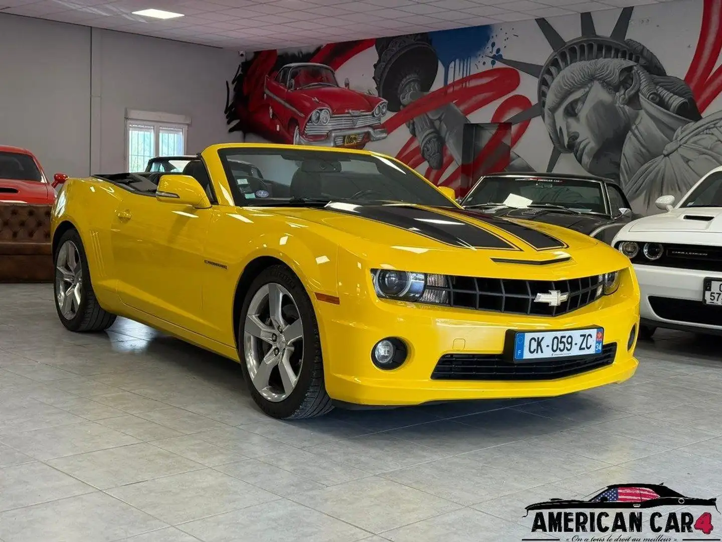 Chevrolet Camaro 6.2 V8 Cabriolet - E85 - Ligne inox Jaune - 1
