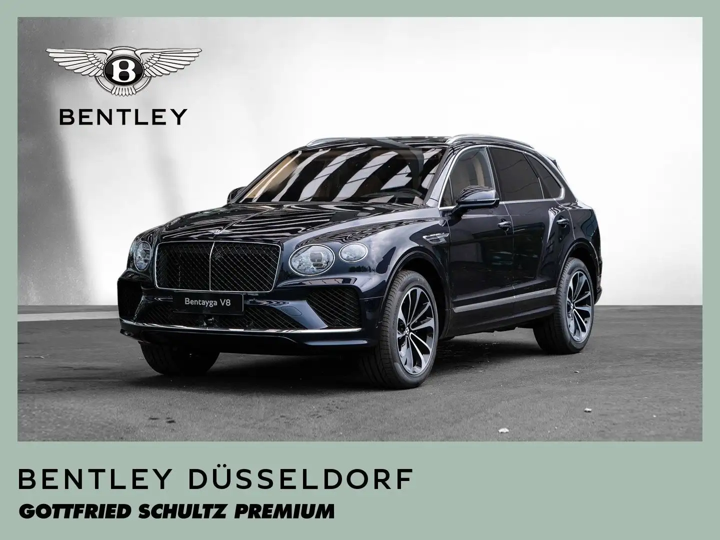 Bentley Bentayga V8 // BENTLEY DÜSSELDORF Bleu - 1