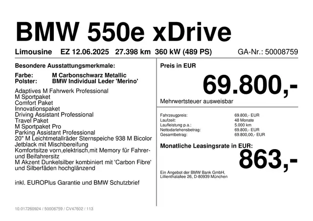 BMW 5 Series view 3