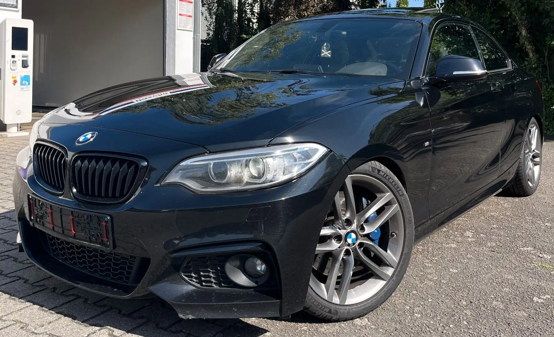BMW 220 d Coupé M Sport XENON NAVI SCHIEBEDACH 2.HAND Schwarz - 2