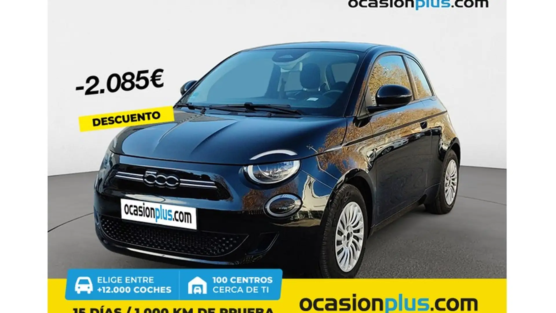 Fiat 500e 70Kw Action Negro - 1