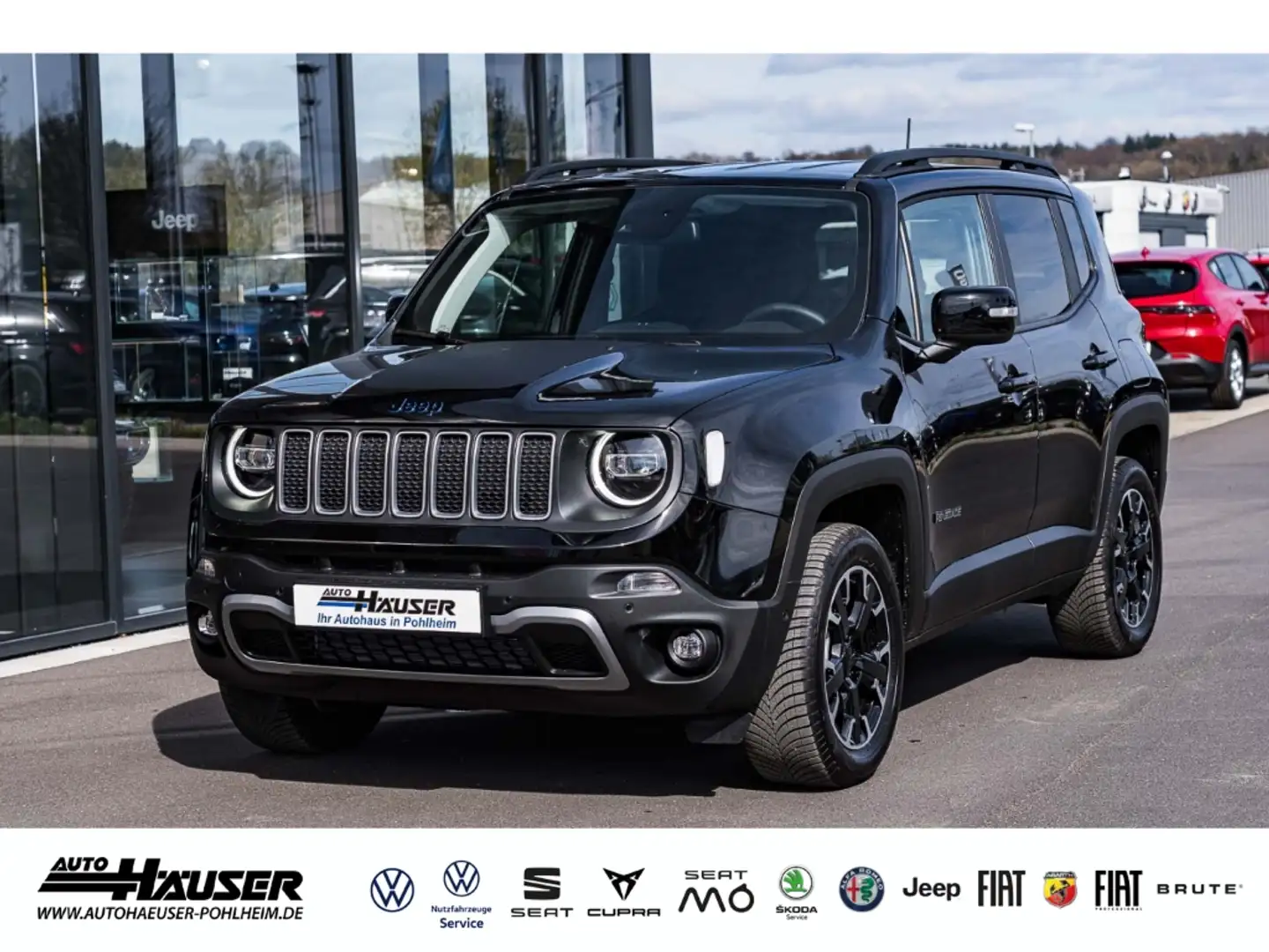 Jeep Renegade PHEV 4xe MY23 HIGH Upland NAVI KAMERA PARK LED SIT Schwarz - 1