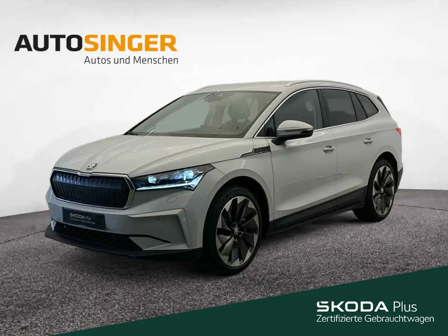 Skoda Enyaq 85 *WÄRME*MATRIX*NAV*ACC*R-CAM*ALU21"*SHZ* Weiß - 1