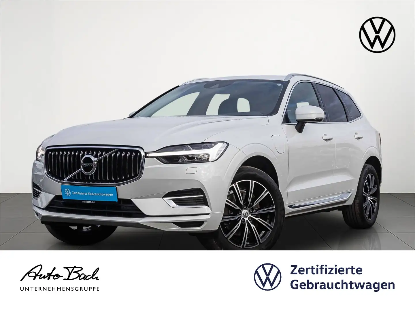 Volvo XC60 T6 HYBRID AWD Inscription Navi Harman Leder Blanc - 1
