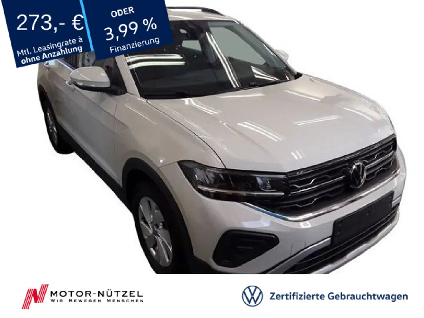 Volkswagen T-Cross 1.0 TSI LIFE 5JG+LED+NAVI+ACC+DAB+SHZ+16 Grau - 1