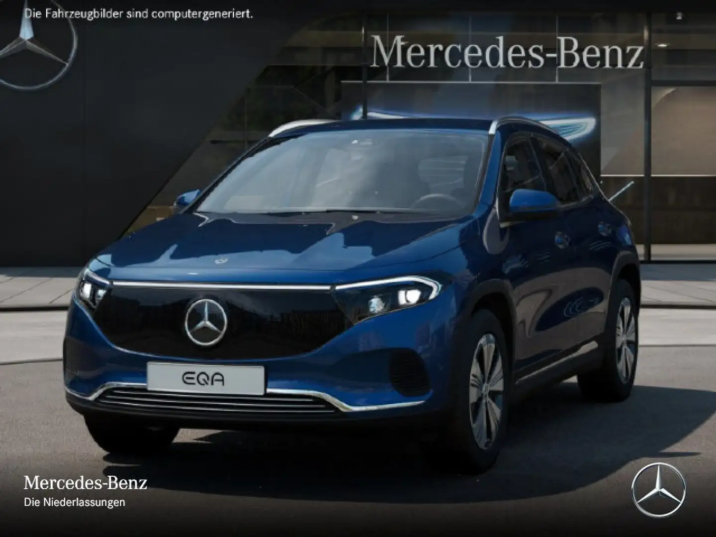 Mercedes-Benz EQA 300 4M PROG+ADVANCED+KAMERA+MEMORY+SPUR Bleu - 2