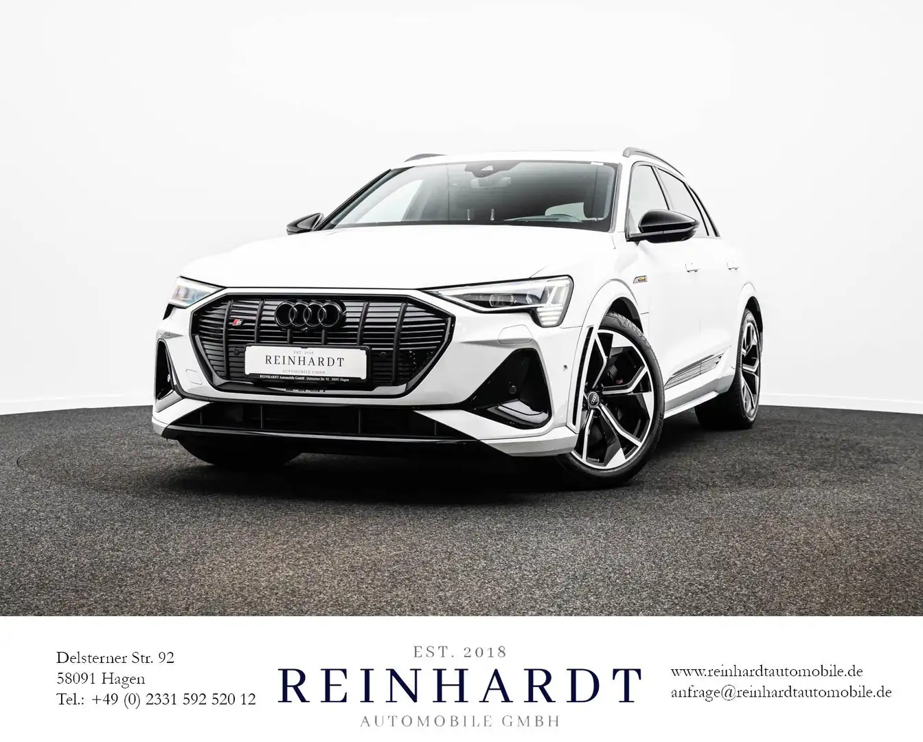 Audi e-tron S BLACK MATRIX/21Z/HuD/PANO/B&O/SIDE/360° Blanc - 1