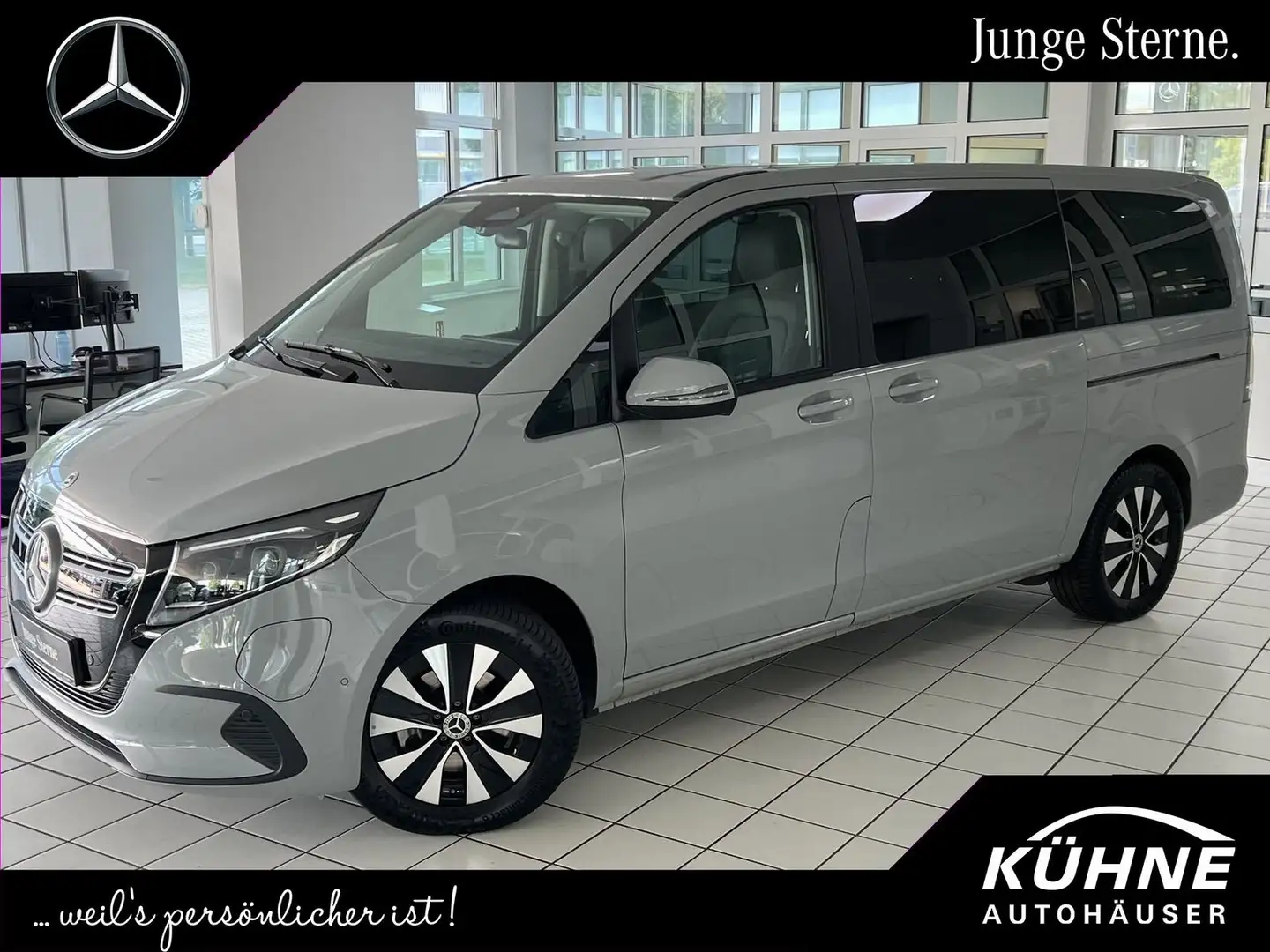Mercedes-Benz EQV 300 300 Lang *Junge Sterne* +Wartung+MultiBeam Grijs - 1