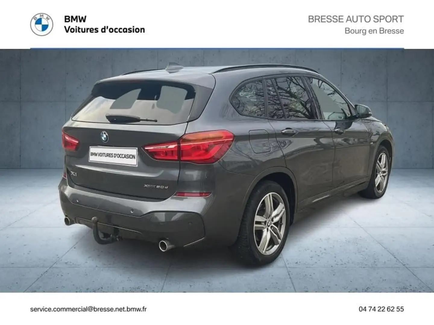 BMW X1 xDrive20dA 190ch M Sport Grijs - 2