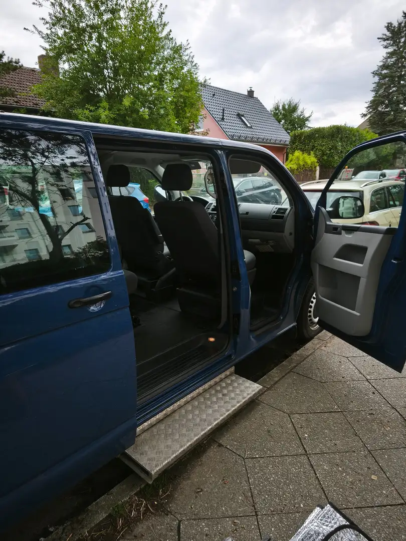Volkswagen T5 Caravelle Transporter T5 TDI Lang Comfortline Bleu - 2