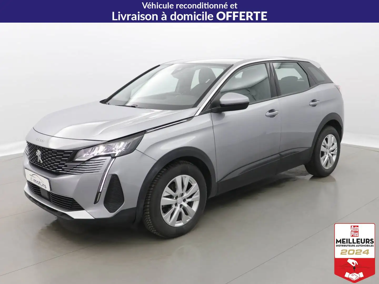 Peugeot 3008 Puretech 130 Active +GPS +Caméra Gris - 1