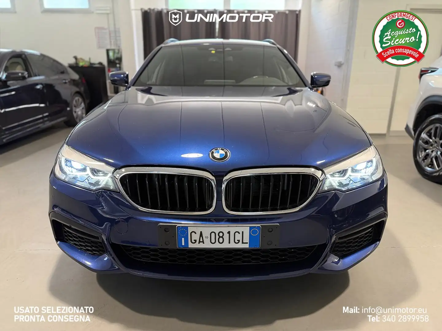 BMW 530 530d Touring xDrive Msport 249cv Auto Blu/Azzurro - 2