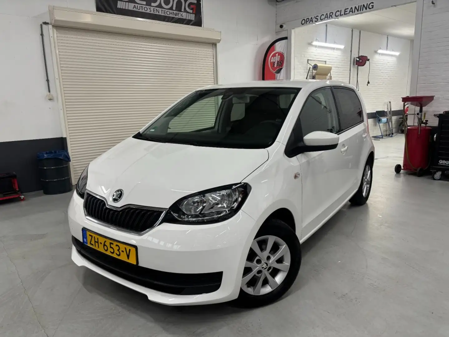 Skoda Citigo 1.0 GRT. AMBITION, Airco, Cruise Control, Radio me Weiß - 2