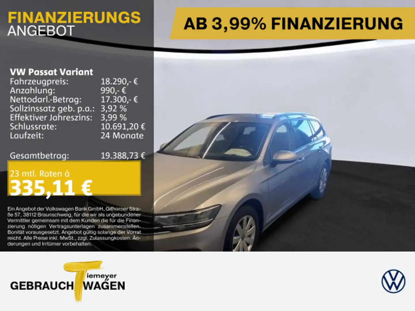 Volkswagen Passat Variant 2.0 TDI DSG LED NAVI KAMERA AHK Argent - 1