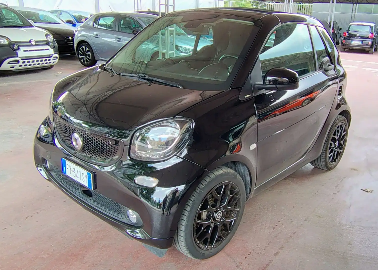 smart forTwo fortwo 90 0.9 T twinamic cabrio Passion Schwarz - 1