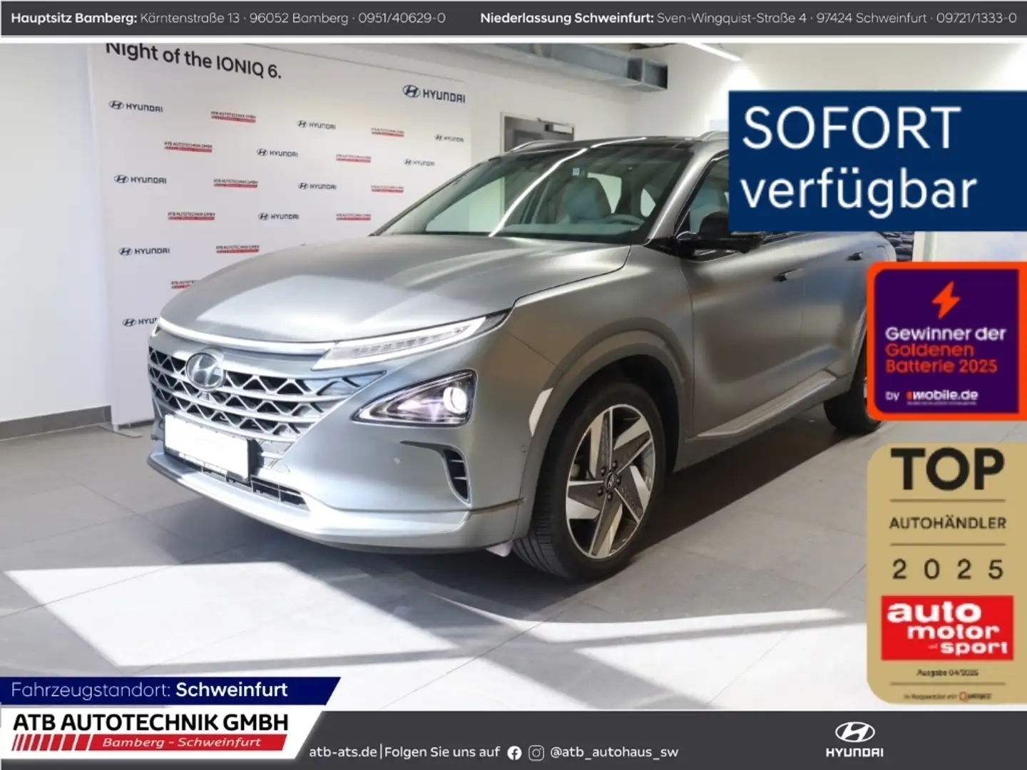 Hyundai NEXO Prime El. Panodach Navi Soundsystem 360 Kamera Kli Grigio - 1