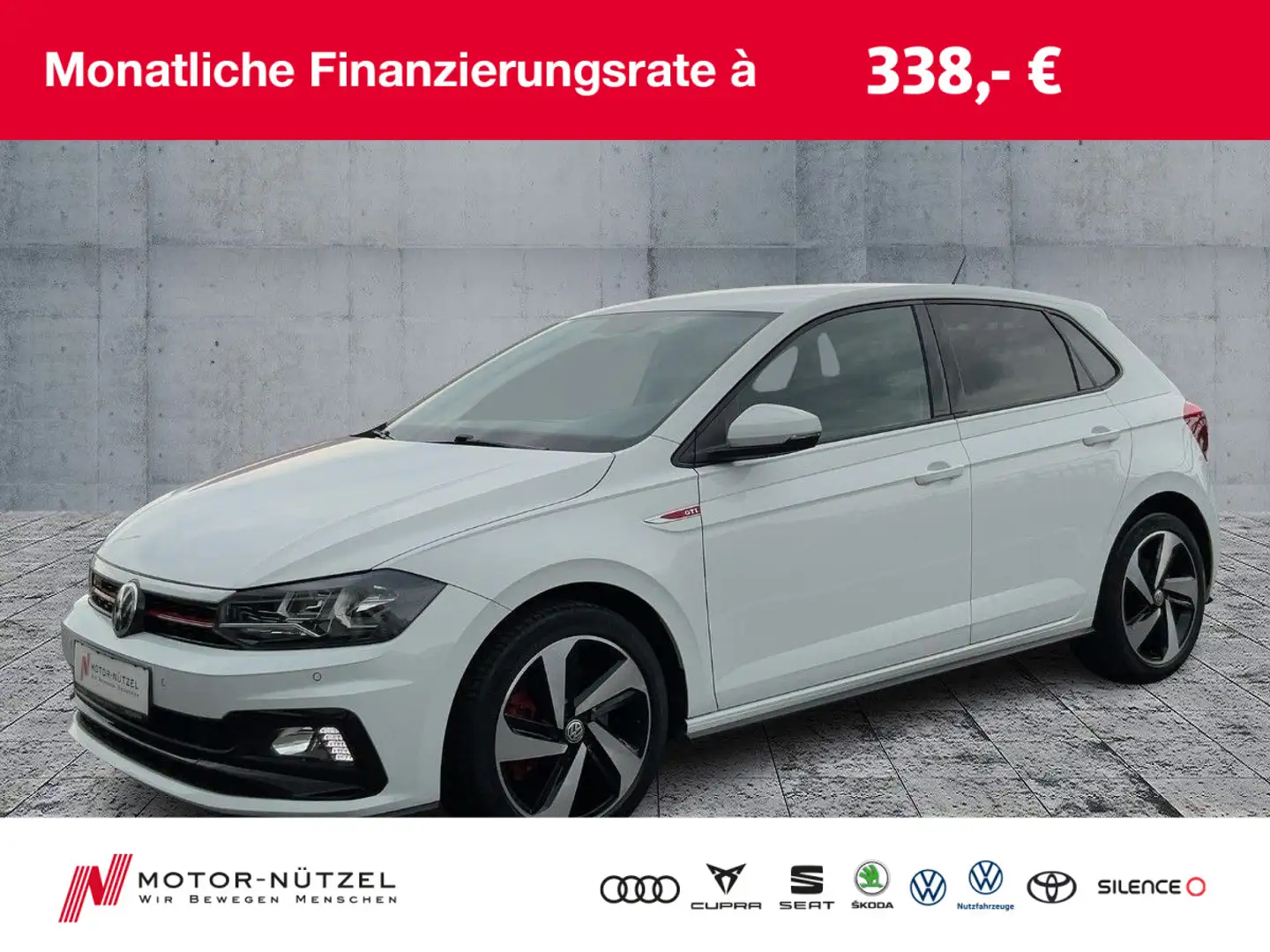 Volkswagen Polo GTI DSG SHZ+2xPDC+NSW+BT+MFA+MFL+AID+17"LM Wit - 1