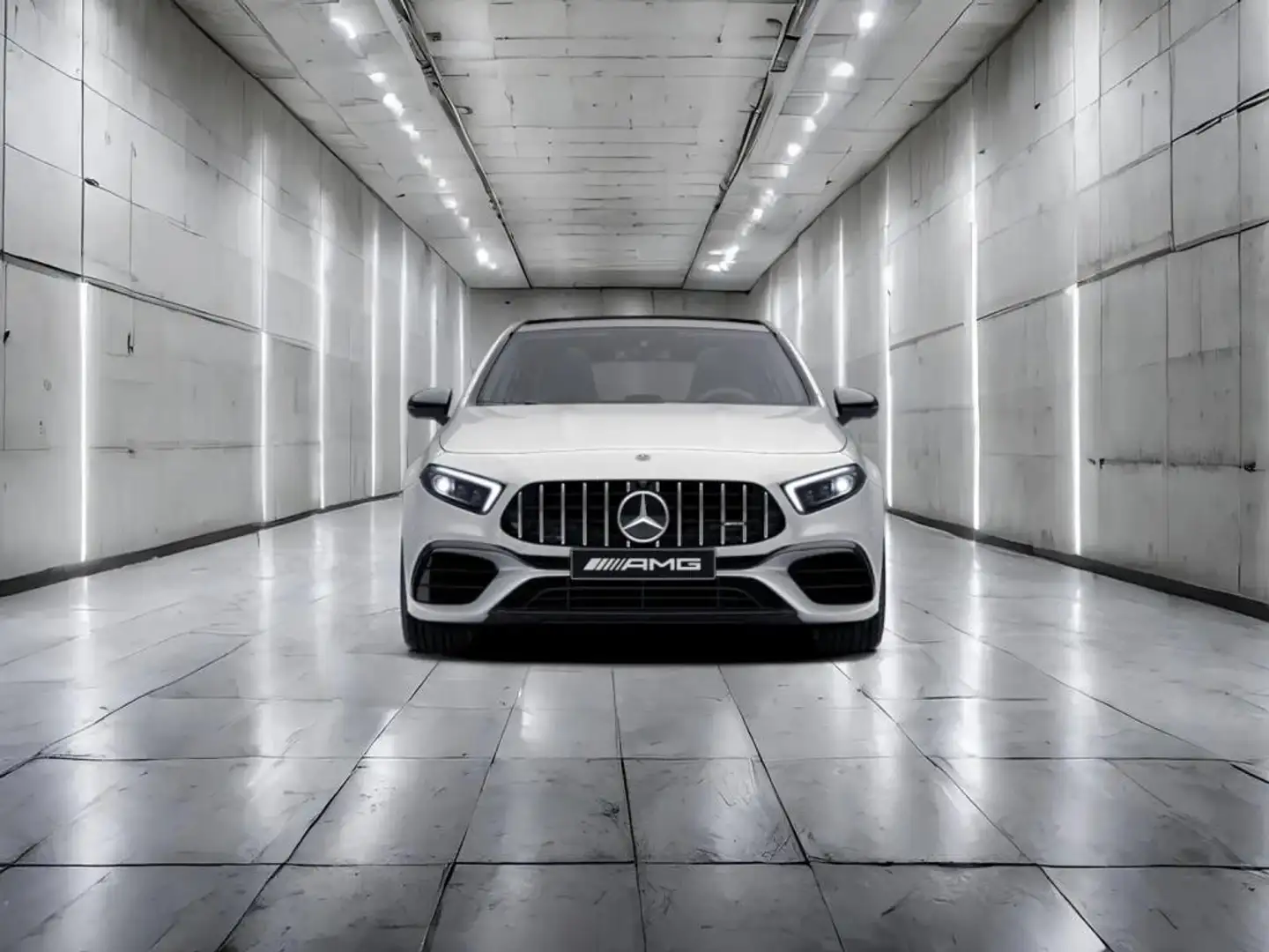 Mercedes-Benz A 45 AMG 4M+ AMG+AMBIENTE+DISTRO+MEMORY+MBUX Blanc - 2
