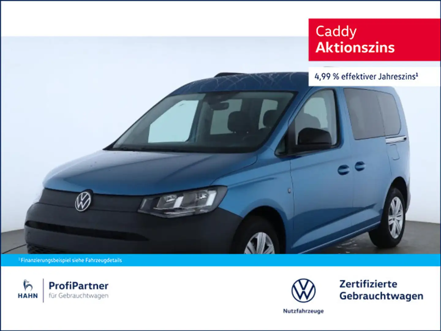 Volkswagen Caddy 5 1,5TSI 85kW DSG PDC KLIMA Bleu - 1