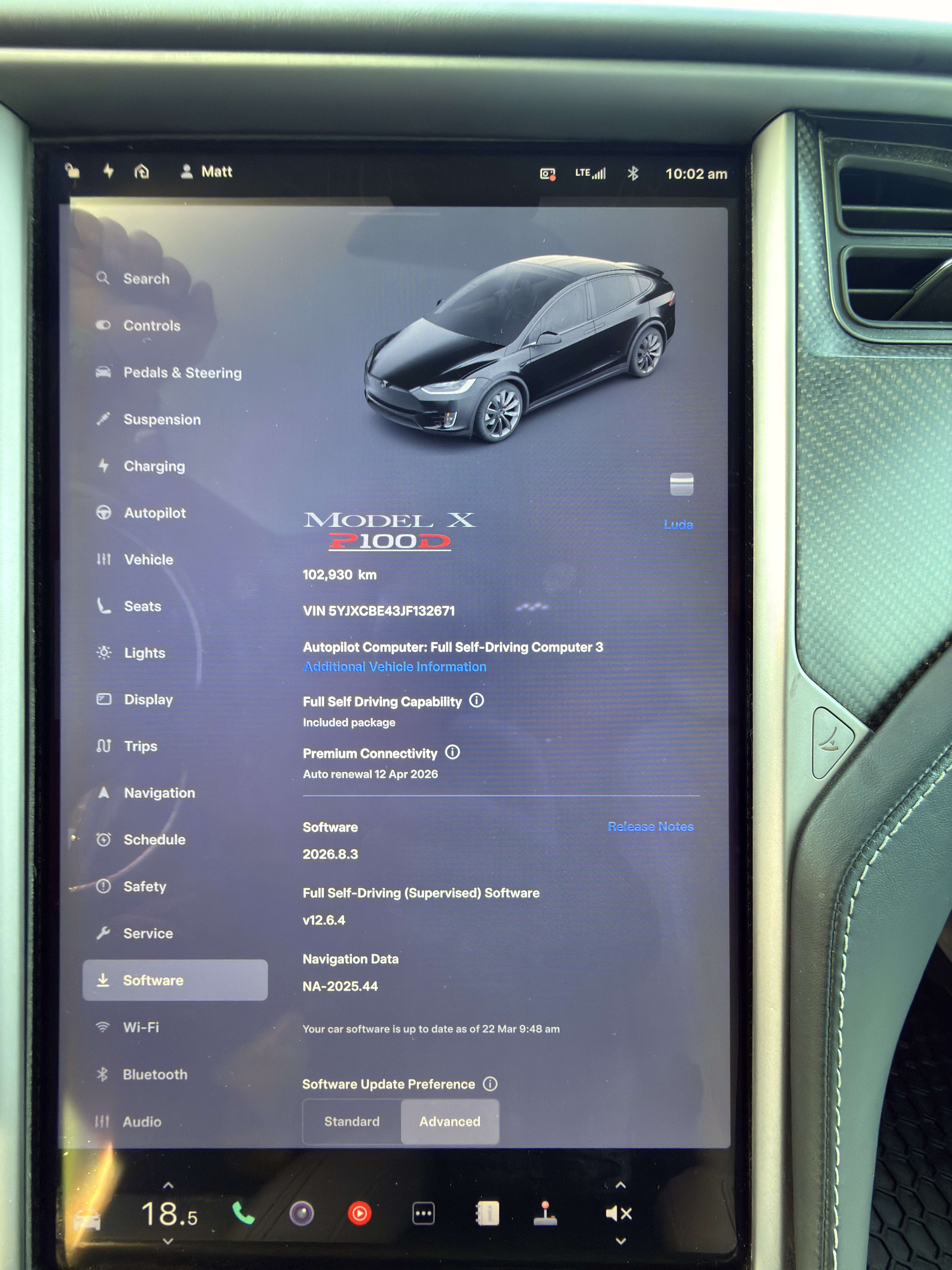 2018 Tesla Model X 75D AWD thumb 6