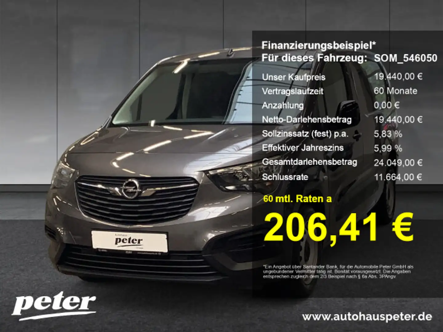 Opel Combo Cargo XL 1.5 D Klima Sortimo Regalsystem 131 Grijs - 1