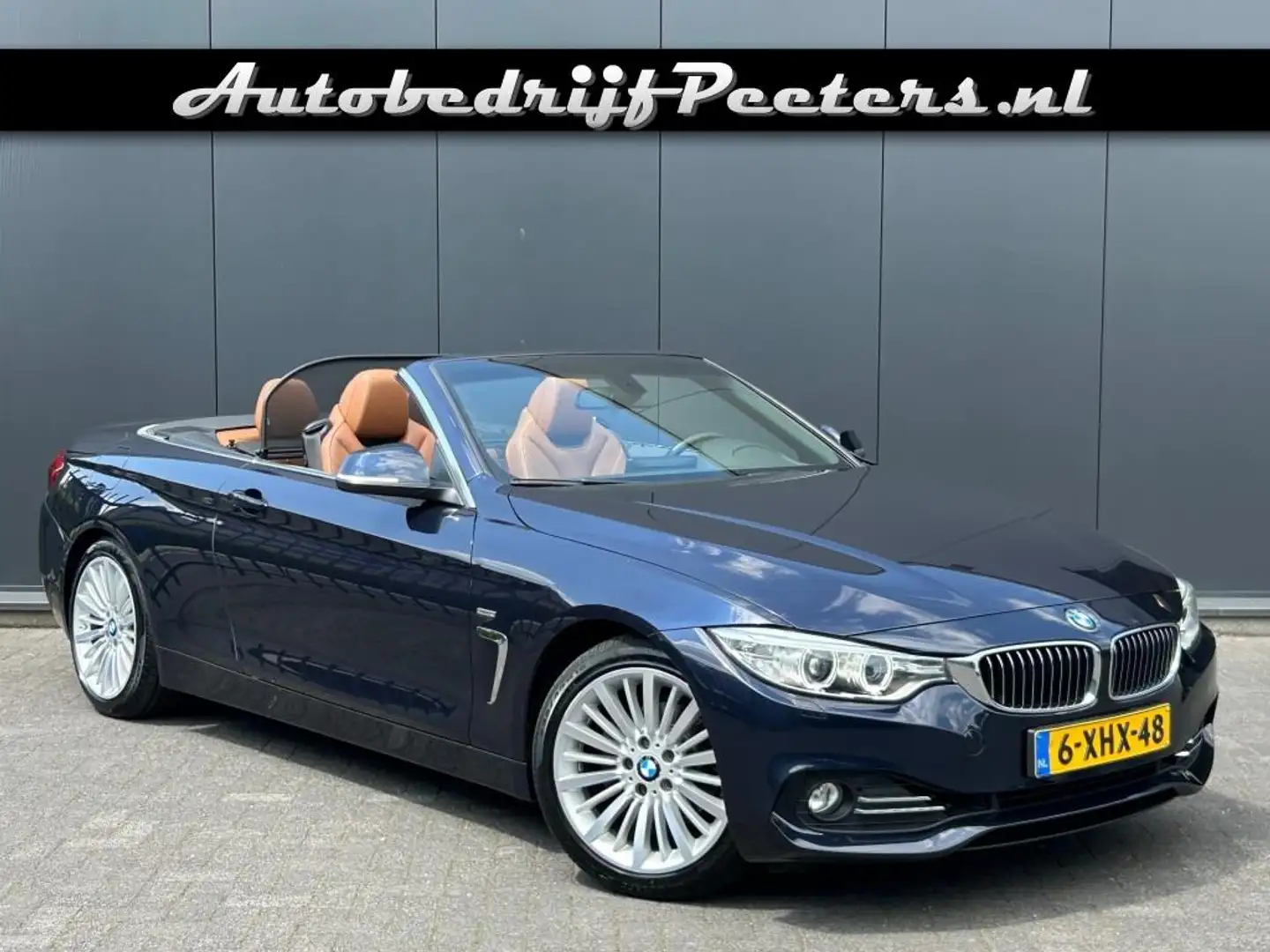 BMW 420 Cabrio 420i Leder Navi Xenon Sportstoelen Nekverwa Blauw - 1