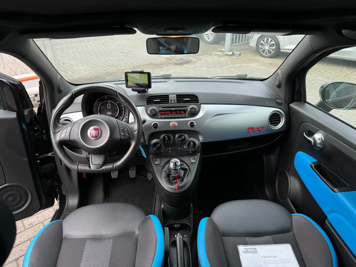Fiat 500C 0.9 TwinAir Turbo 500S CABRIOTOP / NAVI / BLUE&ME Noir - 2