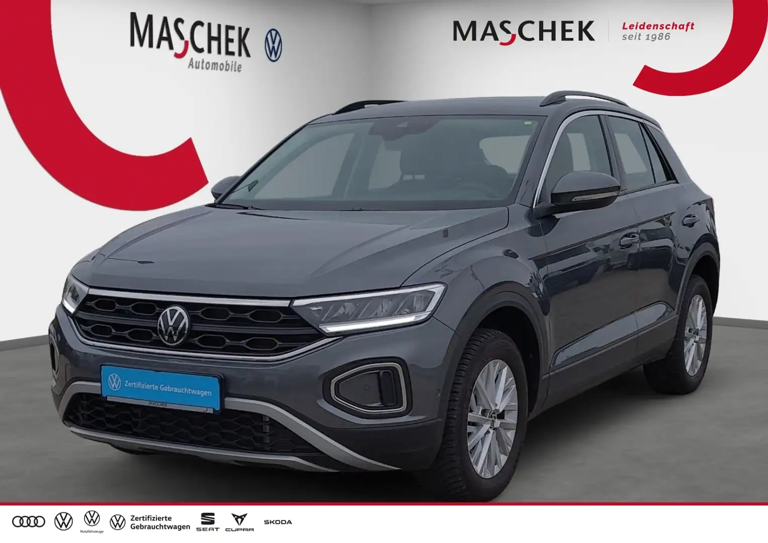 Volkswagen T-Roc Life 1.0 TSI Sitzh Lenkh Parkassist Spurh Grau - 1