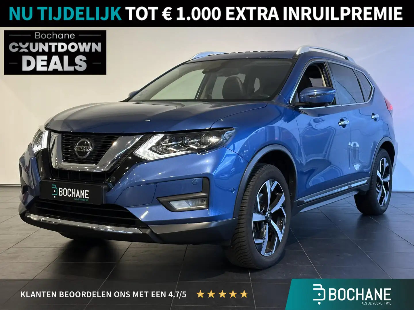 Nissan X-Trail 1.3 DIG-T Tekna 7p. | PANORAMADAK | NAVIGATIE | TR Bleu - 1