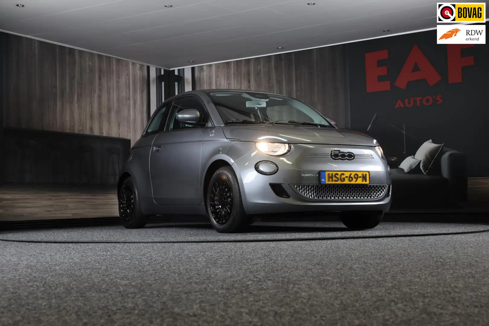 Fiat 500 3+1 42 kWh / AUT / Navi / Cruise Control / Camera Grijs - 1