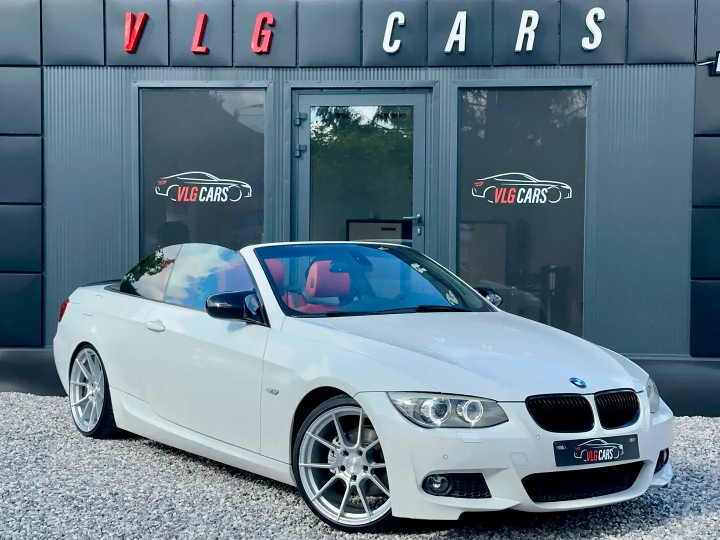 BMW 320 Cabriolet 320 dA Pack M// * Automatique * Ecran * Blanco - 1