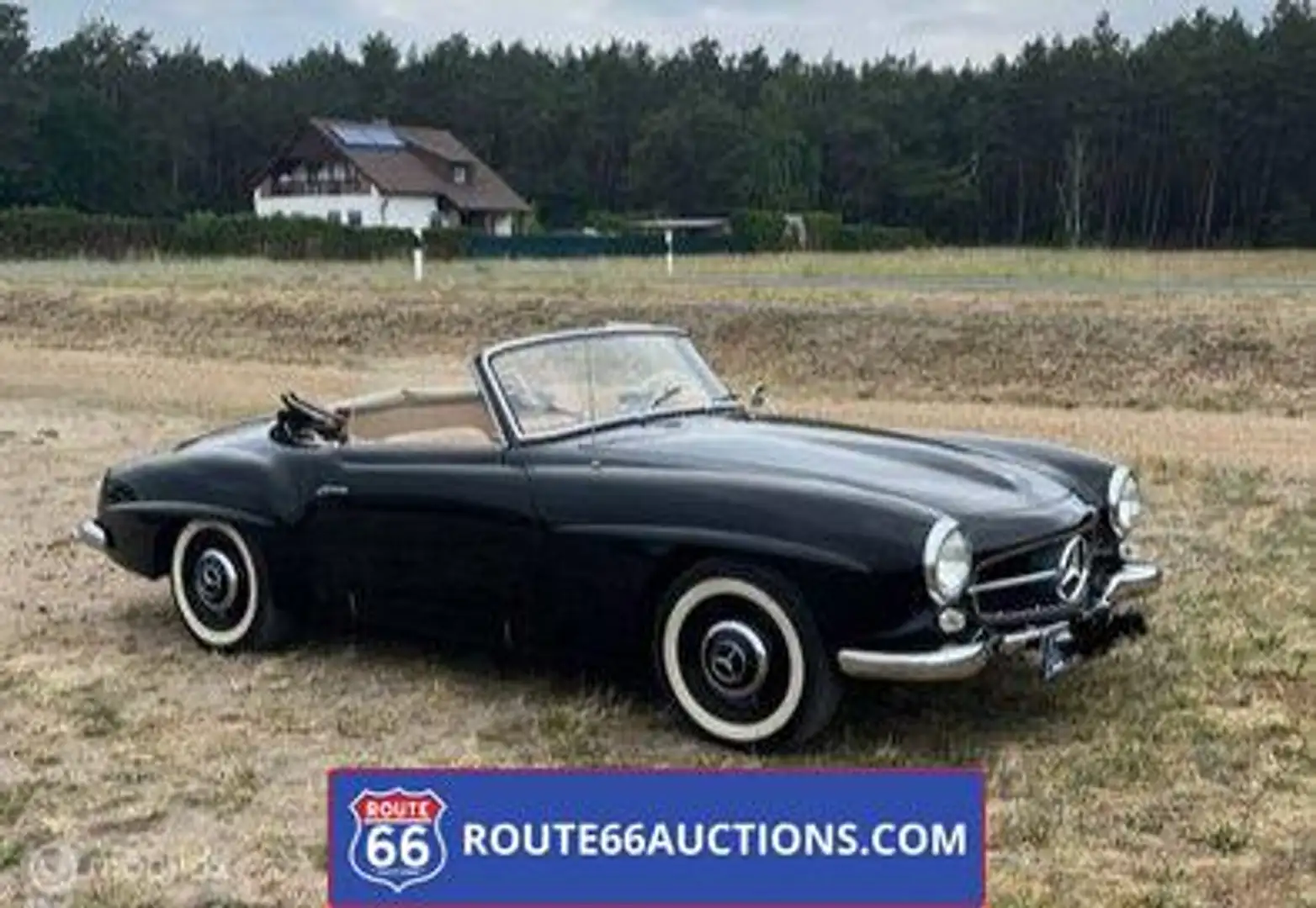 Mercedes-Benz 190 SL cabriolet | Route 66 Auctions Zwart - 1