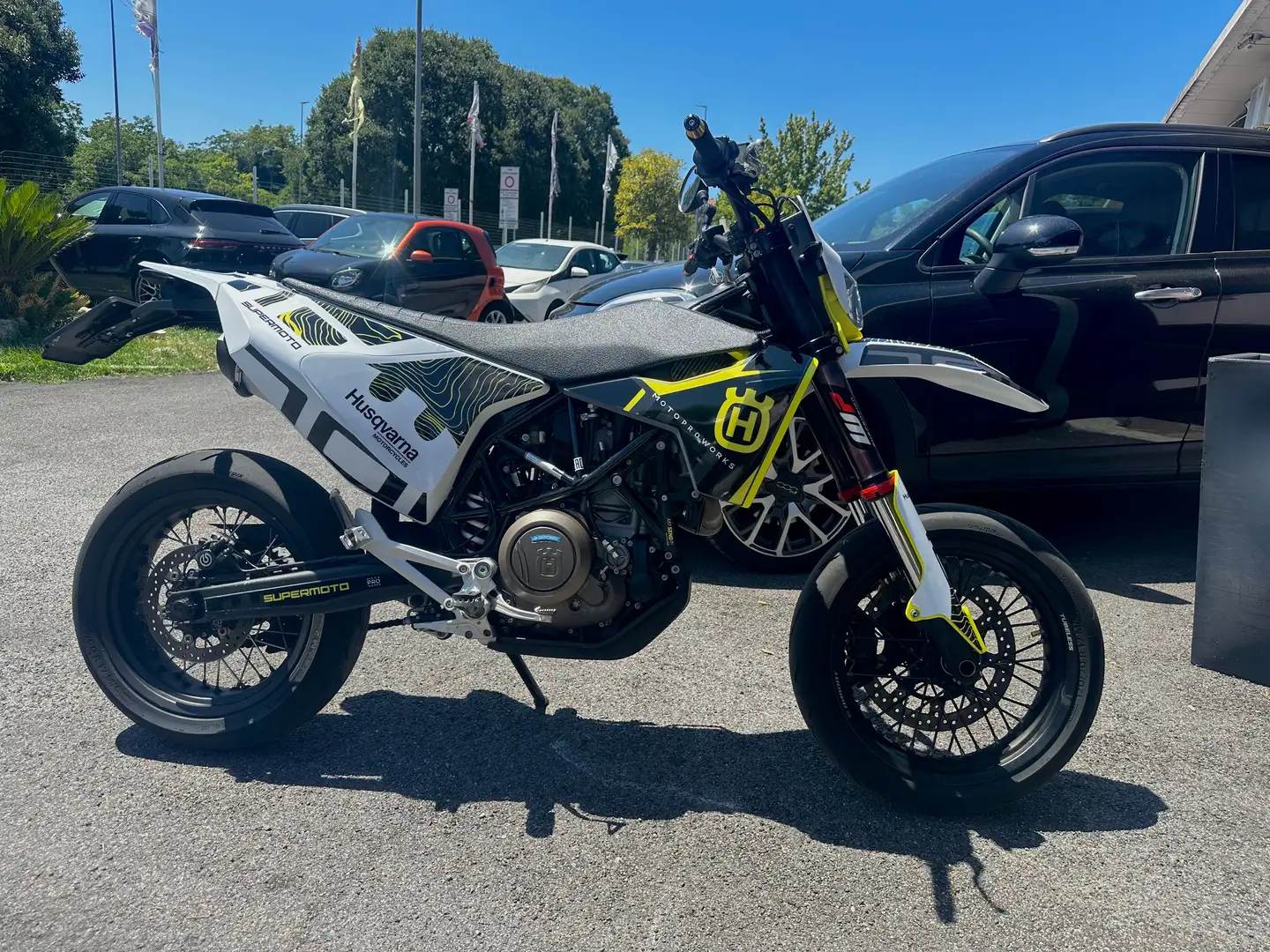 Husqvarna 701 Supermoto NO LIMITATORE TERMINALE ARROW Bianco - 1