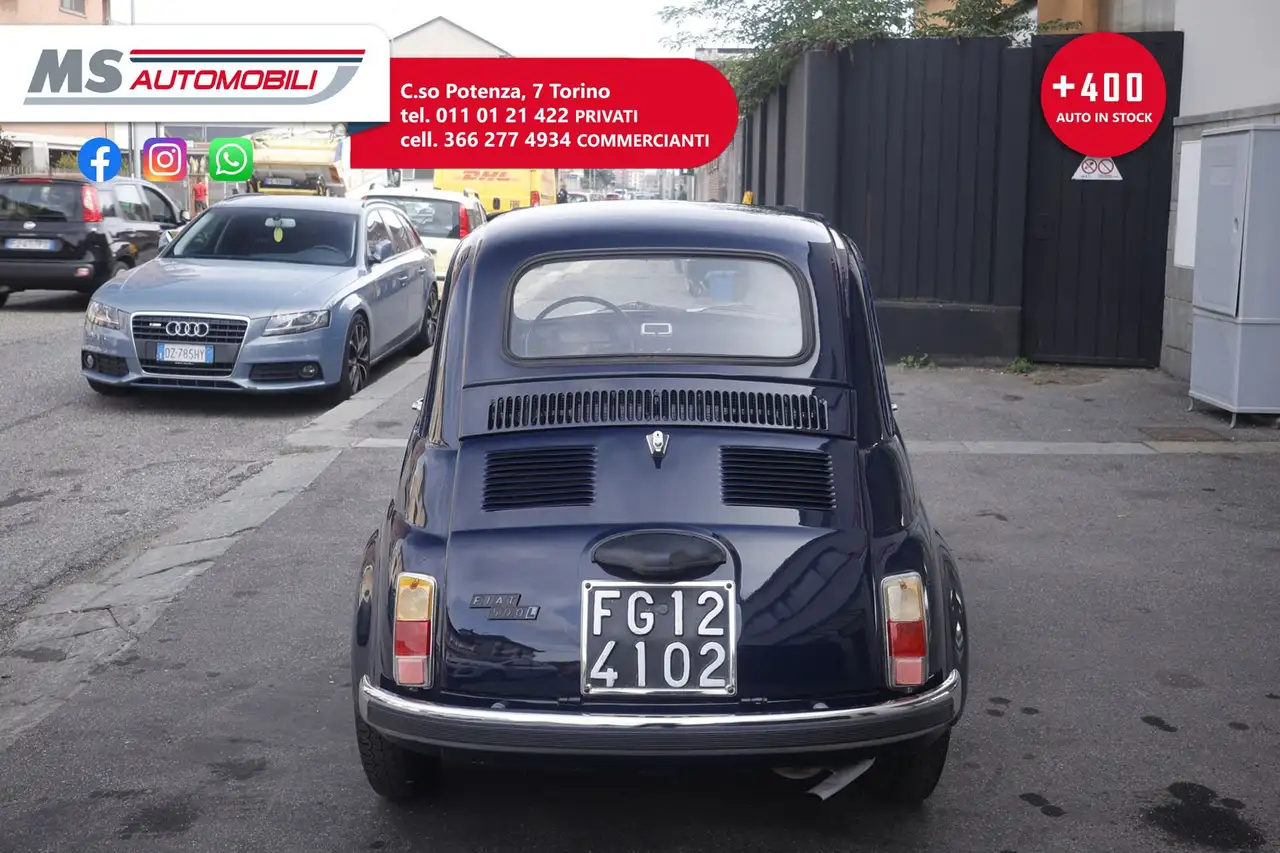 Fiat 500 LUSSO Targa e Libretto Originali, foto 7
