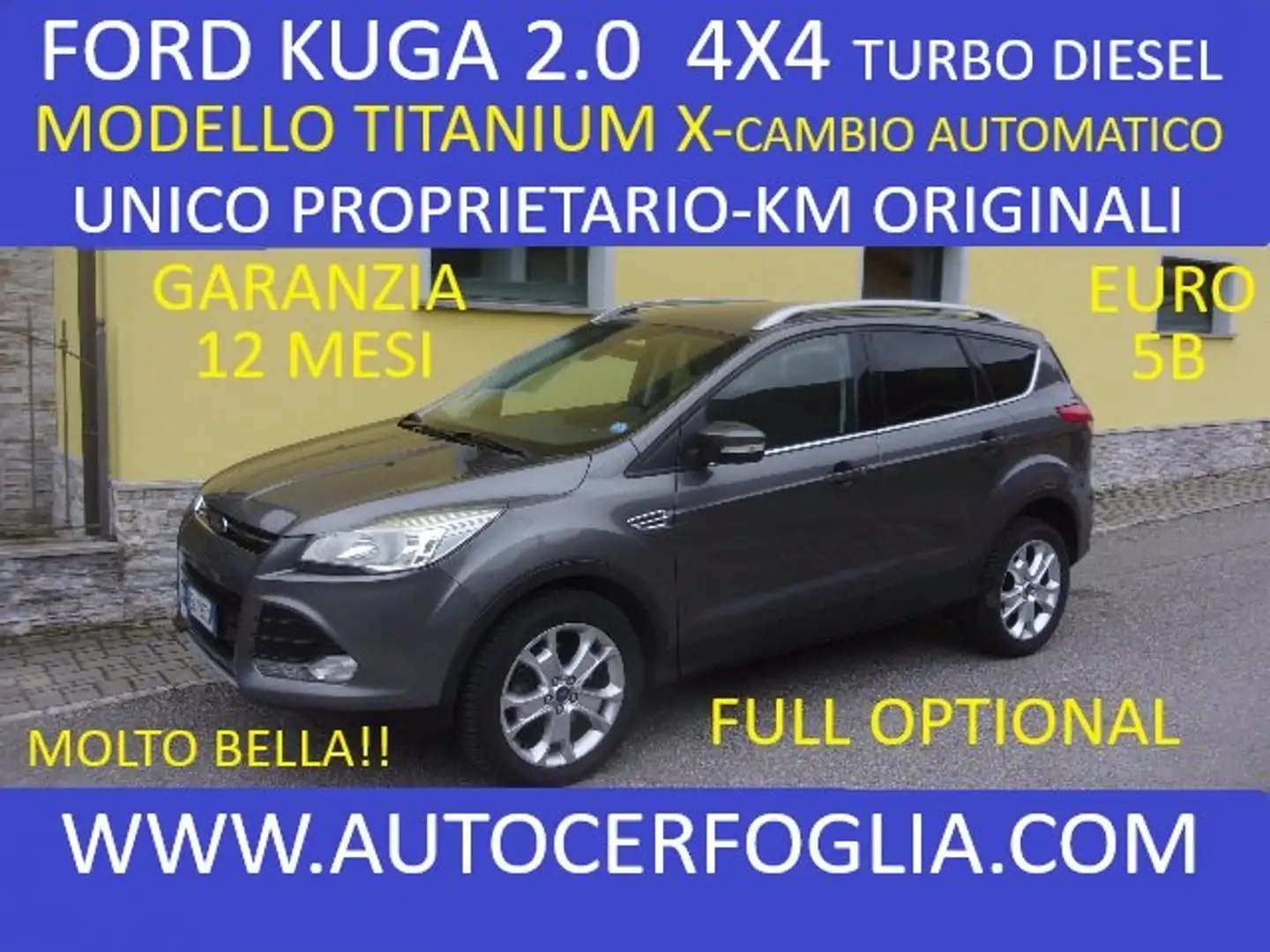 Ford Kuga 2.0 tdci Titanium X 4wd 163cv powershift Grau - 1